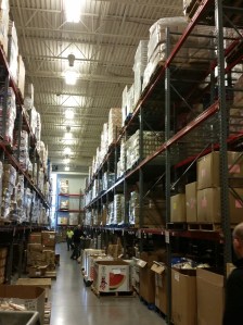 storage for food for distribution at the care centre